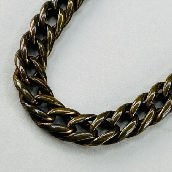 Antique Watch Fob Albert Chain with Carved Agate Pendant - Picture 7 of 7